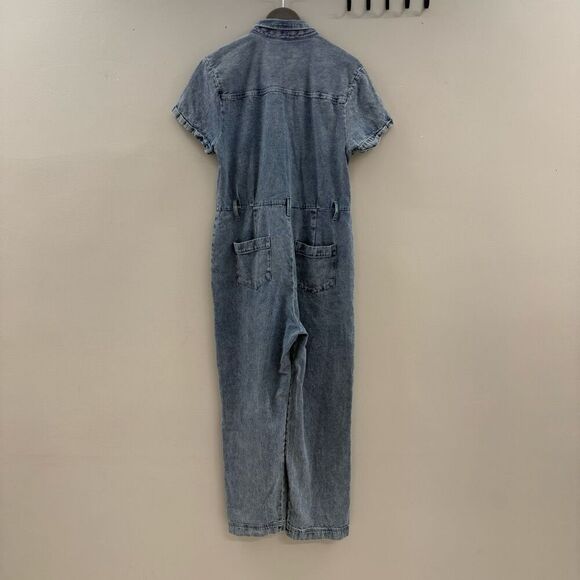 Splendid Erika Denim Jumpsuit size XL 💛 - Picture 11 of 13